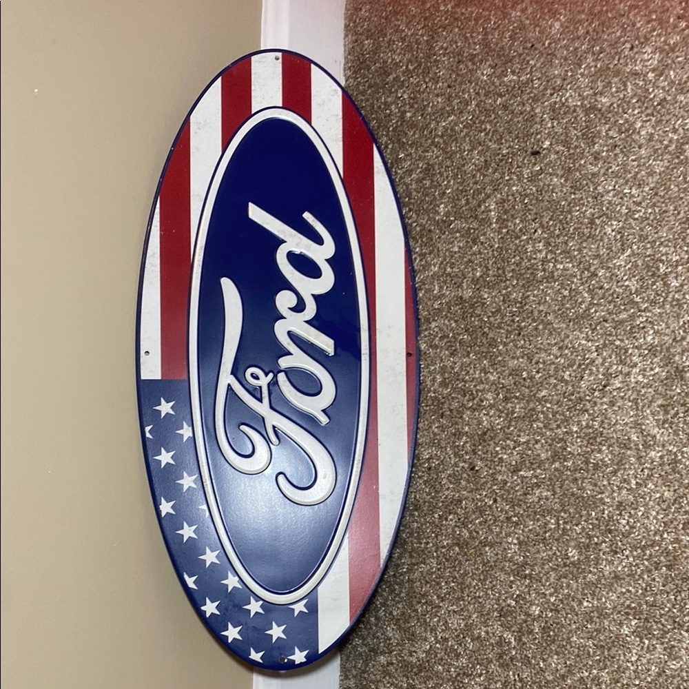 Ford Blue and Red Wall Decor
